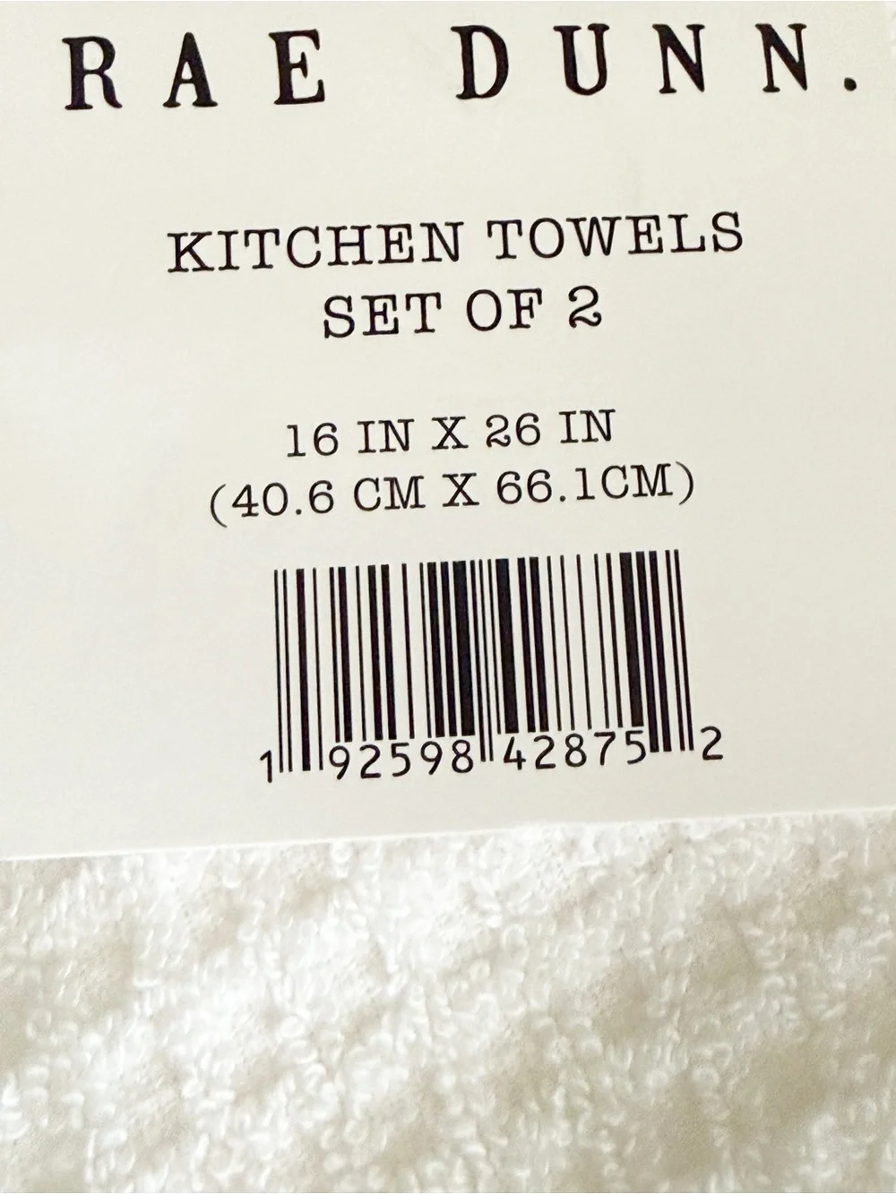 Rae Dunn Hope Faith Family Love White Waffle Knit Cotton Kitchen Towels 4 Pack